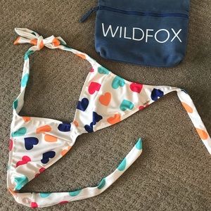 Wildfox Swim Heart Bikini Top